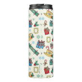 FRIENDS™ | Christmas Icon Muster Thermosbecher (Rückseite)