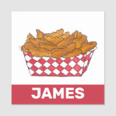 Friends Clams Seafood Food LKW Karneval Messe Namensschild (Vorderseite)