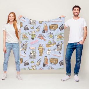 FRIENDS™ Colorful Cartoon Pattern Fleecedecke