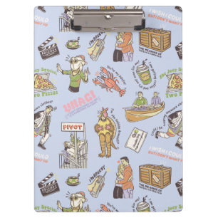 FRIENDS™ Colorful Cartoon Pattern Klemmbrett