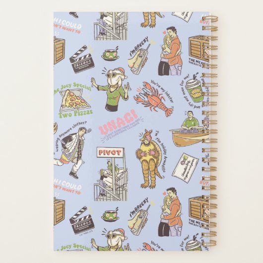 FRIENDS™ Colorful Cartoon Pattern Planer (Rückseite)