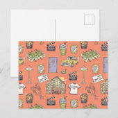 FRIENDS™ Colorful Icons Pattern Postkarte (Vorne/Hinten)