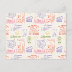 FRIENDS™ Colorful Quotes Pattern Postkarte
