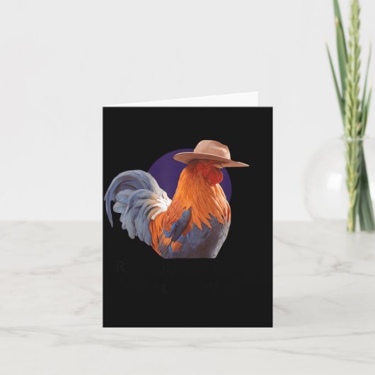 Friends Come And Go Scrappy Stays Funny Chicken Me Karte (Vorderseite)