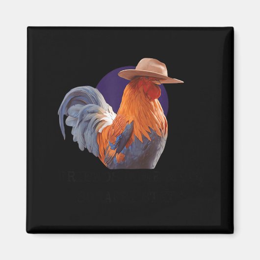 Friends Come And Go Scrappy Stays Funny Chicken Me Magnet (Vorne)