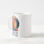 Friends Come And Go Scrappy Stays Humor Chicken Me Kaffeetasse (Vorderseite Links)