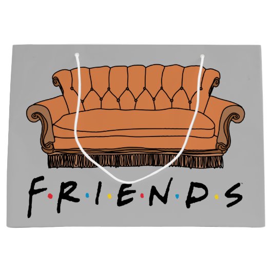 FRIENDS™ Couch Große Geschenktüte (Vorderseite)