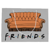 FRIENDS™ Couch Große Geschenktüte (Rückseite)