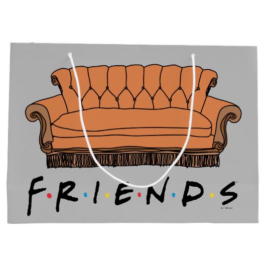 FRIENDS™ Couch Große Geschenktüte (Rückseite)