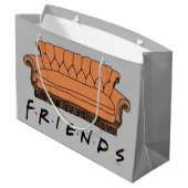 FRIENDS™ Couch Große Geschenktüte (Rückseite Schrägansicht)