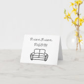 Friends Couch - leere Karte (Gelbe Blume)