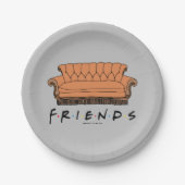 FRIENDS™ Couch Pappteller (Vorderseite)