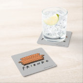 FRIENDS™ Couch Rechteckiger Pappuntersetzer (Vor Ort)