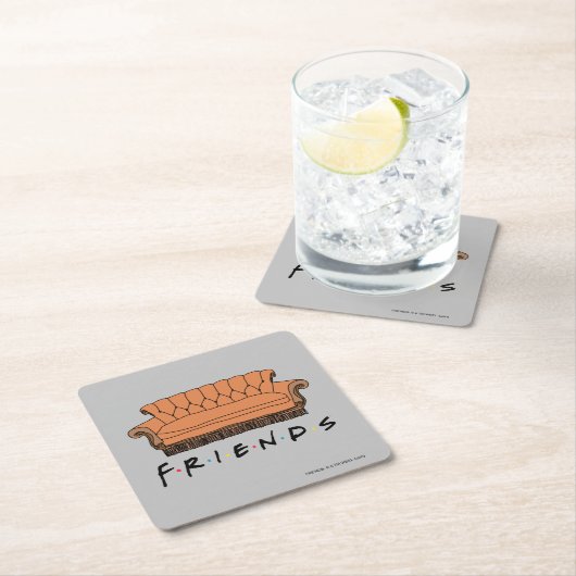FRIENDS™ Couch Rechteckiger Pappuntersetzer (Vor Ort)