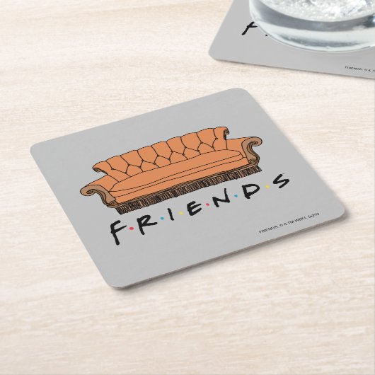 FRIENDS™ Couch Rechteckiger Pappuntersetzer (angewinkelt)