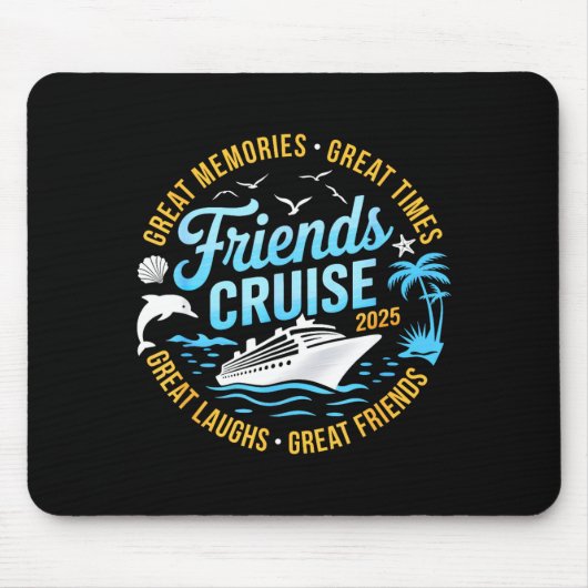 Friends Cruise 2025 Matching Group Vacation Trip C Mousepad (Vorne)