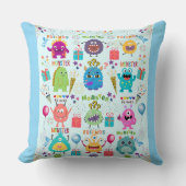 Friends Cushion - Monster-Thema Kissen (Vorderseite)