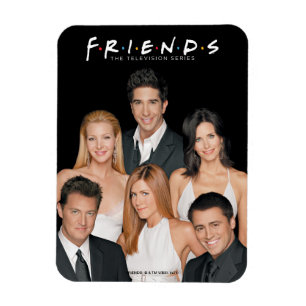 FRIENDS™ Darsteller in formeller Kleidung Nahauf Magnet