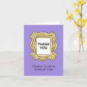 FRIENDS™ der mit dem Abschluss - Vielen Dank Karte (Gelbe Blume)