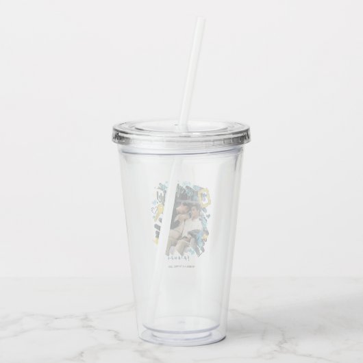 FRIENDS™ | Die alte Umarmung und Rolle Acryltrinkbecher (Rückseite)