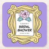 FRIENDS™ | Die mit dem Brautparty Rechteckiger Pappuntersetzer (Vorderseite)