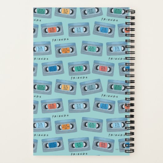 FRIENDS™ | Die mit Video-Tape-Muster Notizblock (Rückseite)