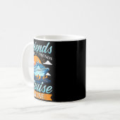 Friends Don't Cruise Alone Funny Cruising Ship Mat Kaffeetasse (Vorderseite Links)