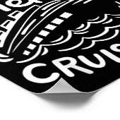 Friends Don't Let Friends Cruise Alone Cruise Ship Poster (Ecke)