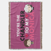 FRIENDS™ | Du bist der Chandler für meine Monica Decke (Vorderseite Vertikal)