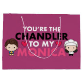 FRIENDS™ | Du bist der Chandler für meine Monica Große Geschenktüte (Rückseite)