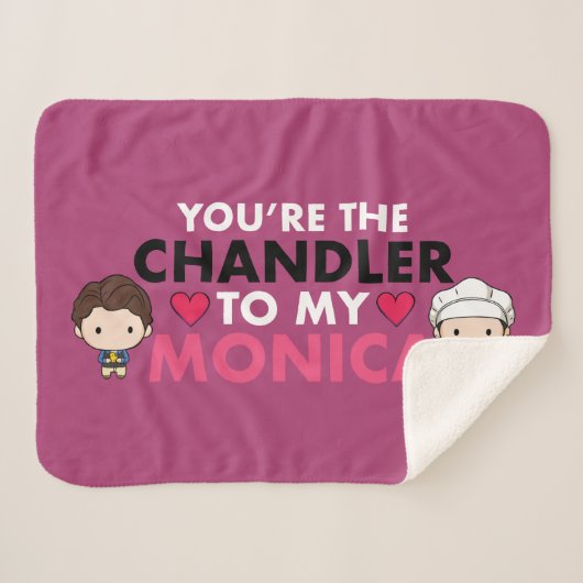 FRIENDS™ | Du bist der Chandler für meine Monica Sherpadecke (Vorderseite (Horizontal))