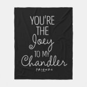 FRIENDS™ | Du bist die Joey zu meinem Chandler Fleecedecke (Vorderseite)