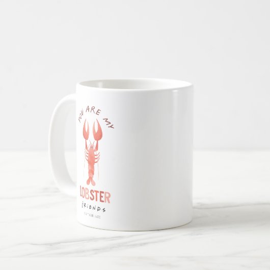 FRIENDS™ | Du bist mein Hummer Aquarell Grafik Kaffeetasse (Vorderseite Links)