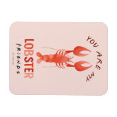 FRIENDS™ | Du bist mein Hummer Aquarell Grafik Magnet (Horizontal)