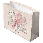 FRIENDS™ | Du bist mein Hummer Große Geschenktüte (Rückseite Schrägansicht)