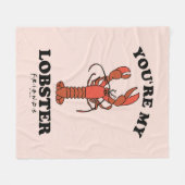 FRIENDS™ | Du bist mein Hummer - Klassische Typogr Fleecedecke (Vorderseite (Horizontal))