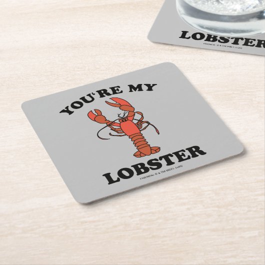 FRIENDS™ | Du bist mein Hummer Rechteckiger Pappuntersetzer (angewinkelt)