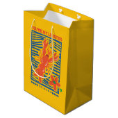 FRIENDS™ | Du bist mein Hummer Vibrant Graphic Mittlere Geschenktüte (Rückseite Schrägansicht)