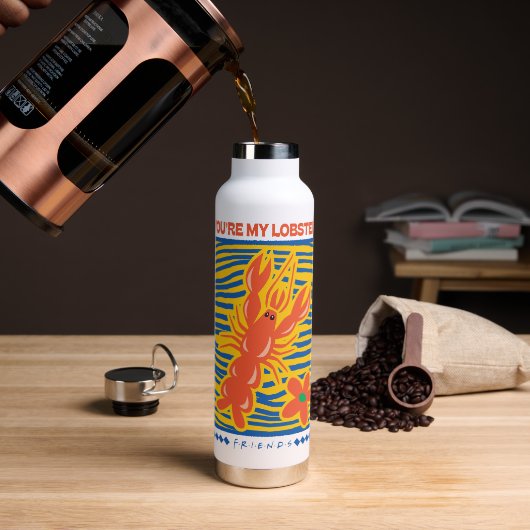 FRIENDS™ | Du bist mein Hummer Vibrant Graphic Trinkflasche (Kaffee)