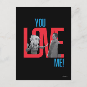 FRIENDS™ Du liebst mich Zitat Postkarte