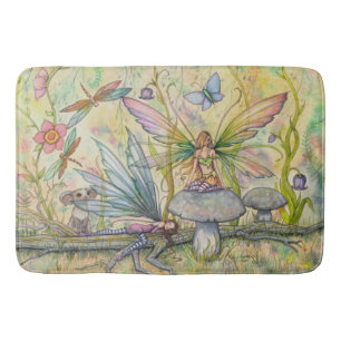 Friends Fairy Fantasy Art Illustration Badematte
