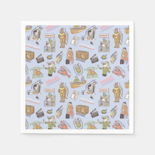 FRIENDS™ Farbige Cartoon-Muster Serviette