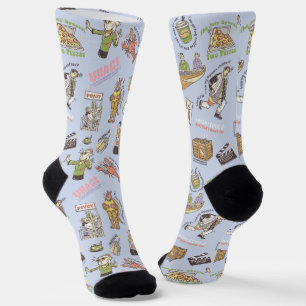 FRIENDS™ Farbige Cartoon-Muster Socken
