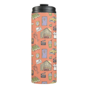 FRIENDS™ Farbige Icons Muster Thermosbecher