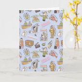 FRIENDS™ Farbiges Cartoon-Muster Karte (Gelbe Blume)