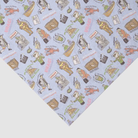 FRIENDS™ Farbiges Cartoon-Muster Seidenpapier (Ausschnitt)