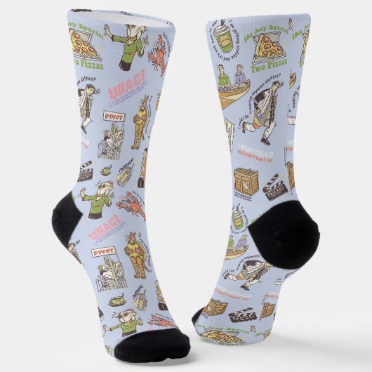 FRIENDS™ Farbiges Cartoon-Muster Socken (Gewinkelt)