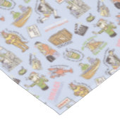 FRIENDS™ Farbiges Cartoon-Muster Tischdecke (Schrägansicht)