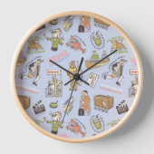 FRIENDS™ Farbiges Cartoon-Muster Uhr (Vorderseite)