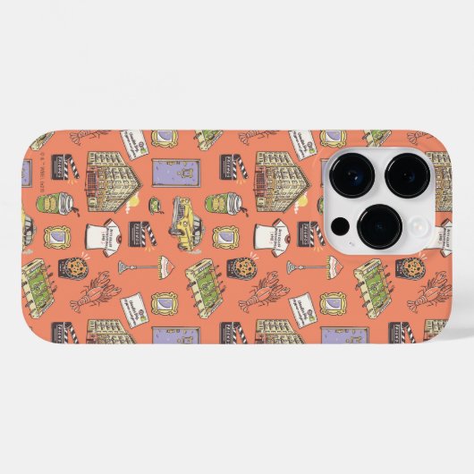 FRIENDS™ Farbiges Icons-Muster Case-Mate iPhone Hülle (Rückseite (Horizontal))